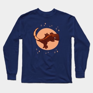 Flame Crested Gecko - Red Bicolor Long Sleeve T-Shirt
